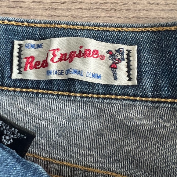 Red Engine Mid-rise Boot Cut Jeans 27 - Picture 5 of 6
